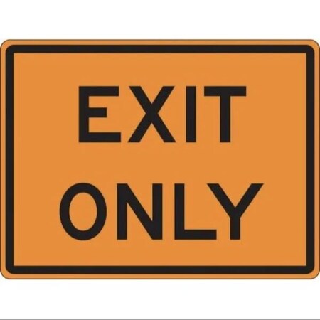 Accuform Exit Sign, High Intensity Reflective Aluminum, 48 in W, 36 in H FRK338HP